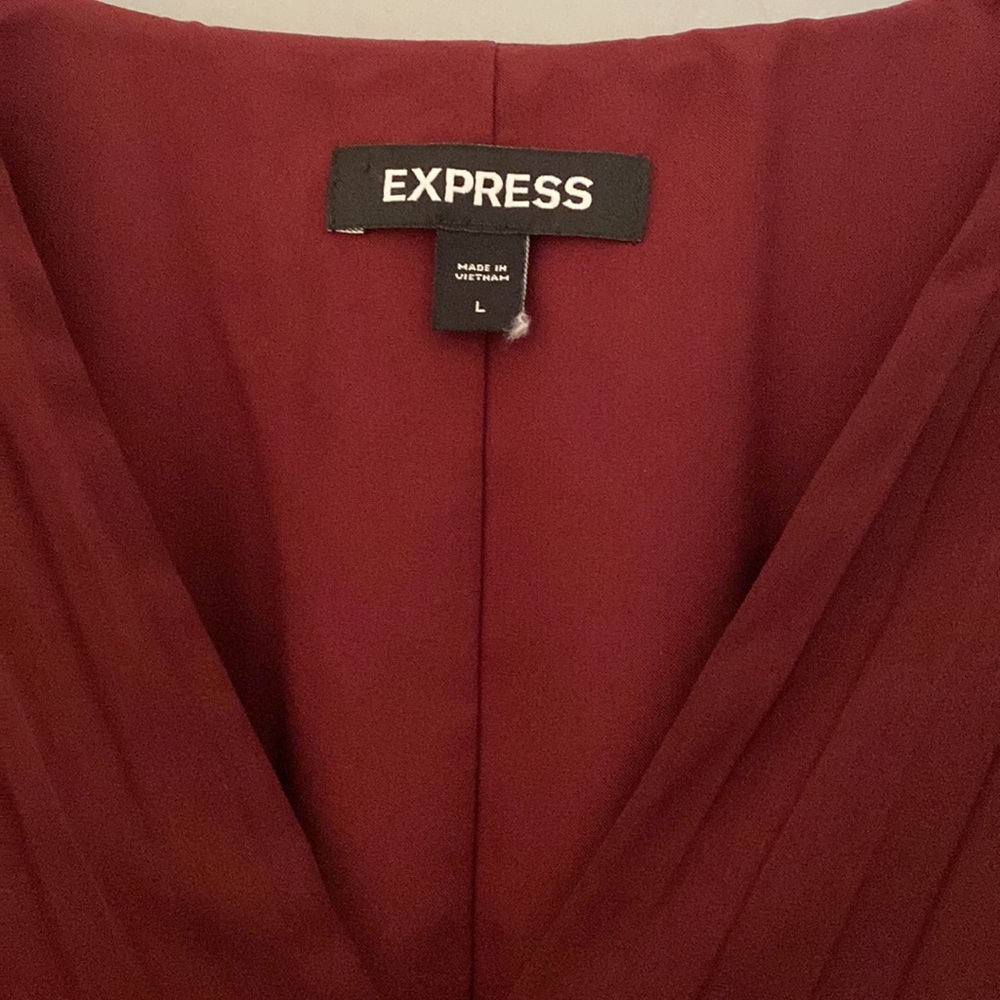 Express maroon red mini dress